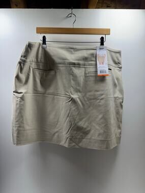 UP Women’s Pull On Skort 360 Degrees Tunmy Control Tan Sz XXL Stretch Pickleball